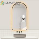 Half Runway Bathroom Mirror with Light - Image 2