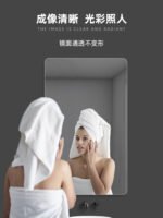 Horizontal bathroom mirror with rounded corners and no light - Image 5