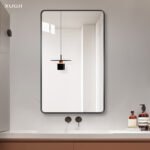 Large mirror with aluminum frame and no light - Image 5