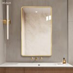 Large mirror with aluminum frame and no light - Image 2