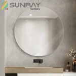 Round Unframed Bathroom Mirror - Image 3