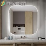 Square bathroom mirror without sandblasting - Image 4